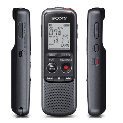 索尼（SONY） ICD-PX470 錄音筆內置4G內存小型會議課堂演講學習聽小型討論會 